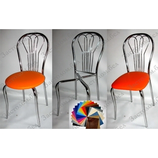 ХРОМированные стулья "Ванесса" с выбором цвета из 40 обивок (нагрузка до 100 кг.)