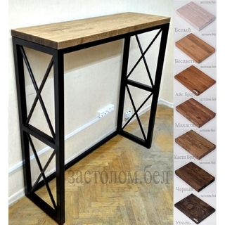 Стол барный из постформинга, ЛДСП или массива дуба на подстолье серии "ОХ-2". Выбор цвета и размера.