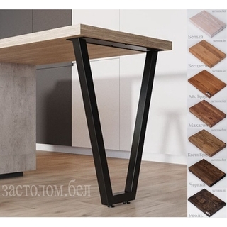 БАРНАЯ стойка из постформинга, ЛДСП или массива дуба в стиле лофт серии "V" от производителя