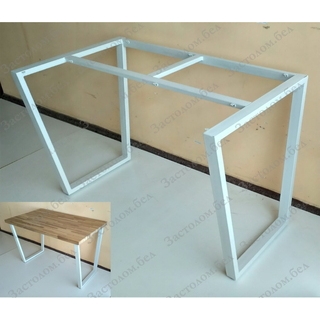 Подстолье для стола серии "V" со смещением царг. Выбор размера и цвета. 