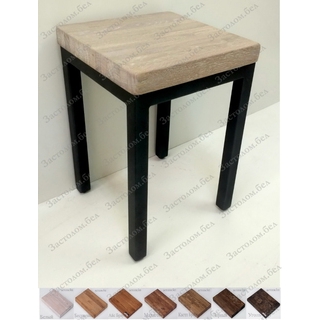 Табурет серии "Т" с сиденьем из дуба, постформинга или ЛДСП Лофт. ВЫБОР цвета и размера 