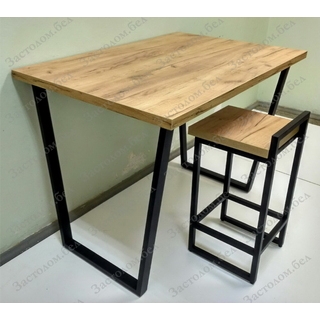 Стол барный на подстолье серии "V". Выбор цвета и размера. 