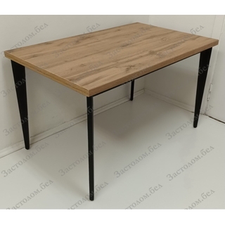 Стол прямоугольный из постформинга, ЛДСП Эггер или массива дуба на подстолье серии "Т-5" с выбором цвета ножек и столешницы.