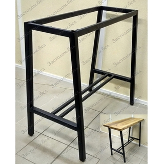 Подстолье для барного стола Лофт Серии "А" с подножкой Выбор размера и цвета.