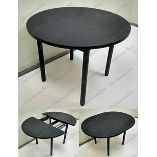 Раздвижной стол из постформинга (пластик), ЛДСП или массива дуба на цельносварном подстолье серии "Т" с выбором размера и цвета