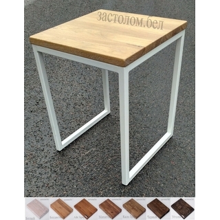 Табурет серии "Куб 20*20" на цельно сварном каркасе с жеским или мягким сиденьем (нагрузка до 150кг.)