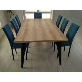 Стол для переговоров из массива дуба, постформинга, или ЛДСП на цельносварном подстолье серии "К-5" с выбором цвета ножек и столешницы