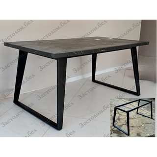 Стол из постформинга, ЛДСП Эггер или массива дуба на подстолье серии "Буа" с выбором цвета ножек и столешницы