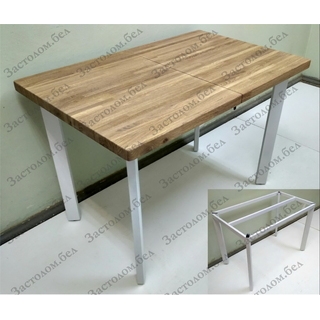 Стол из постформинга, ЛДСП или массива дуба на цельносварном подстолье серии "Т-4" с выбором профиля трубы ножек и цвета столешницы Стол из постформинга, ЛДСП или массива дуба на цельносварном подстолье серии "Т-4" с выбором профиля трубы ножек и цвета столешницы