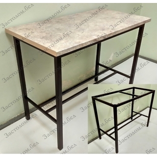 Стол барный из постформинга, ЛДСП или массива дуба серии "Т подножкой" с выбором цвета и размера