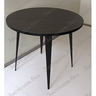 Круглый стол из постформинга, ЛДСП или массива дуба на подстолье серии "К-3" с выбором цвета столешницы