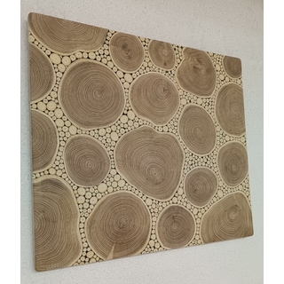 Панно из спилов АКАЦИИ с выбором размера и цвета.