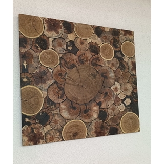 Панно АССОРТИ из спилов ценных пород древесины с запилом