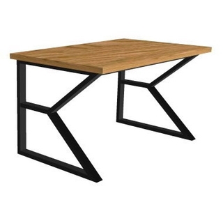 Письменный стол из массива дуба, постформинга или ЛДСП на металлокаркасе серии "ТР-4" с выбором цвета ножек и столешницы