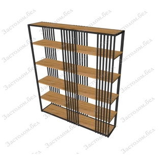Стеллаж металлический "Лайн-2" с полками из ДУБА, ЛДСП или постформинга. Выбор размера и цвета Стеллаж металлический "Лайн-2" с полками из ДУБА, ЛДСП или постформинга. Выбор размера и цвета