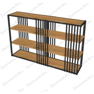 Стеллаж металлический "Лайн-2 мини" с полками из ДУБА, ЛДСП или постформинга. Выбор размера и цвета Стеллаж металлический "Лайн-2 мини" с полками из ДУБА, ЛДСП или постформинга. Выбор размера и цвета