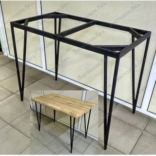 Подстолье для стола серии "Паук" с обвязкой по периметру с выбором размера и цвета