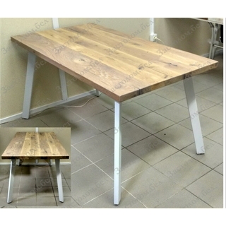 Стол из постформинга, ЛДСП Эггер или массива дуба на подстолье серии "К-4" с выбором цвета ножек и столешницы