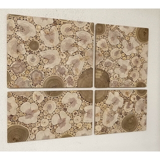 АРОМАТНОЕ панно из спилов МОЖЖЕВЕЛЬНИКА, АКАЦИИ и ДУБА (микс)